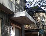 Glass and Metal Awning