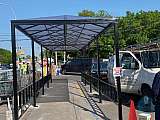 Glass and Metal Awning