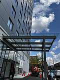 Glass and Metal Awning